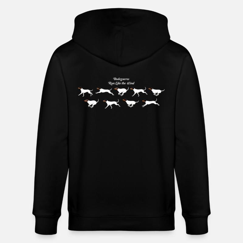 Bodegueros Run Like The Wind - Stanley/Stella Unisex Bio-Kapuzenjacke CULTIVATOR  - Schwarz