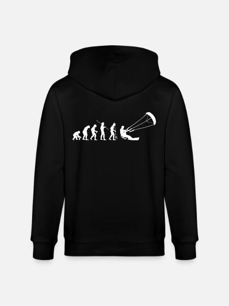 Kitesurfen Kitesurf Kitesurfer Kiteboard - Stanley/Stella CULTIVATOR  Unisex Organic Hooded Jacket - black