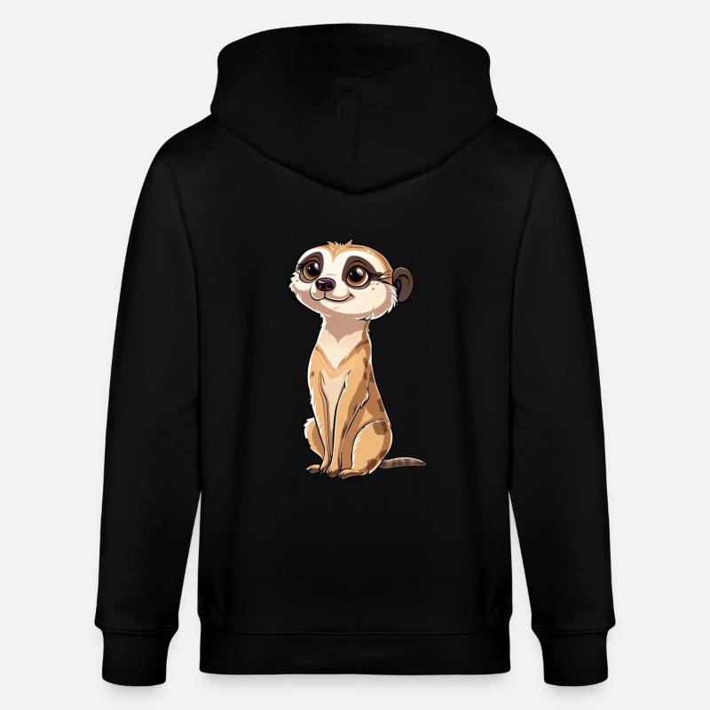 Look de suricate ludique - Veste à capuche bio CULTIVATOR Stanley/Stella Unisexe - noir