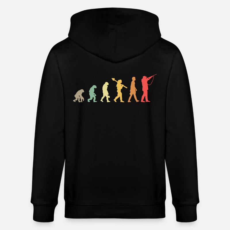 Evolution Hunting Jagd Jäger - Stanley/Stella Unisex Bio-Kapuzenjacke CULTIVATOR  - Schwarz