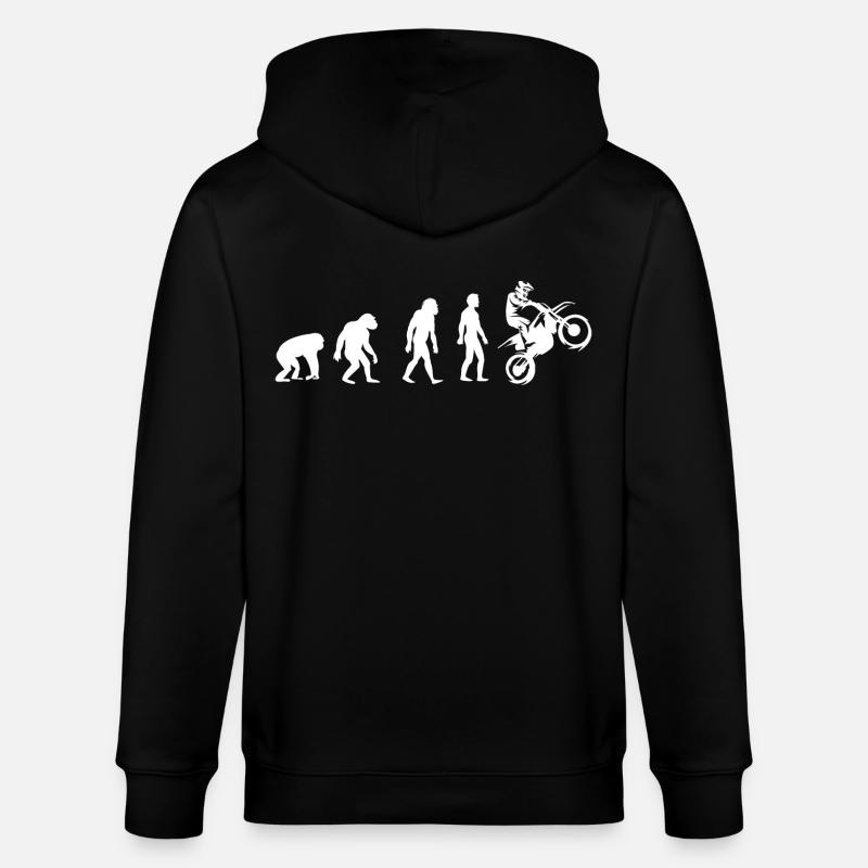 Évolution vers le moto rider - Veste à capuche bio CULTIVATOR Stanley/Stella Unisexe - noir