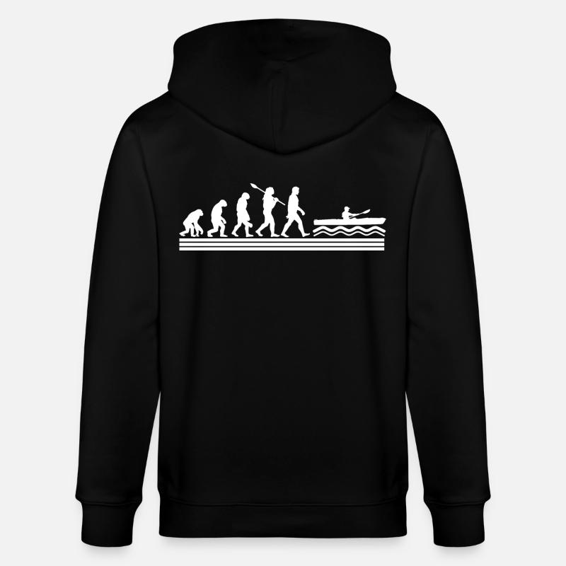 Kajak Evolution - Stanley/Stella Unisex Bio-Kapuzenjacke CULTIVATOR  - Schwarz