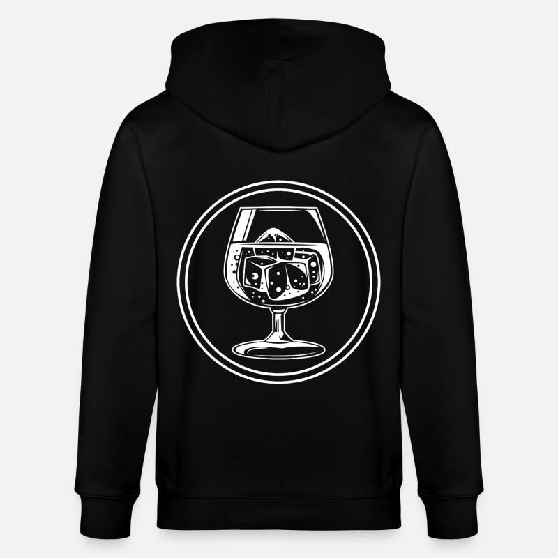 Icône du whisky - Veste à capuche bio CULTIVATOR Stanley/Stella Unisexe - noir