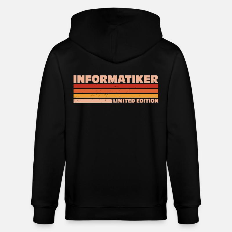 Informatiker Informatikerin Informatik - Stanley/Stella Unisex Bio-Kapuzenjacke CULTIVATOR  - Schwarz