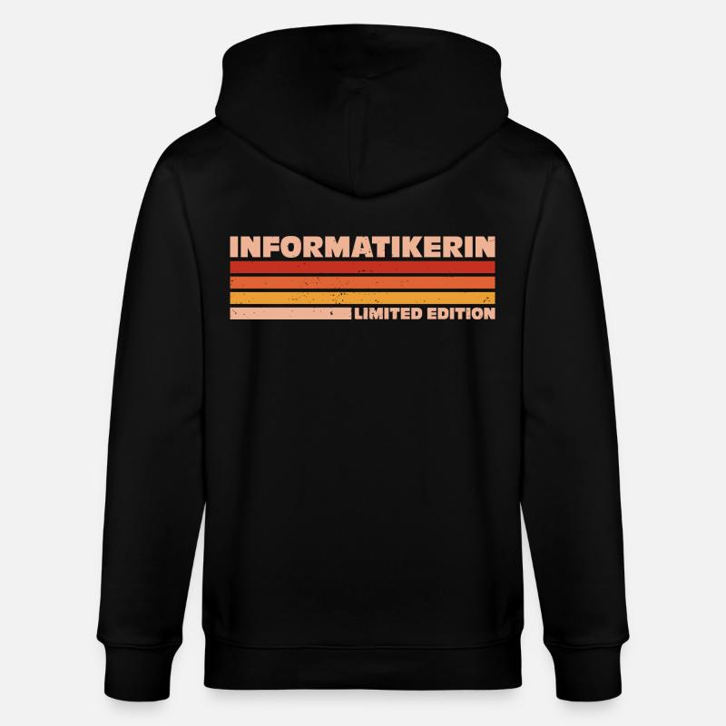 Informatikerin Informatiker Programmiererin - Stanley/Stella Unisex Bio-Kapuzenjacke CULTIVATOR  - Schwarz
