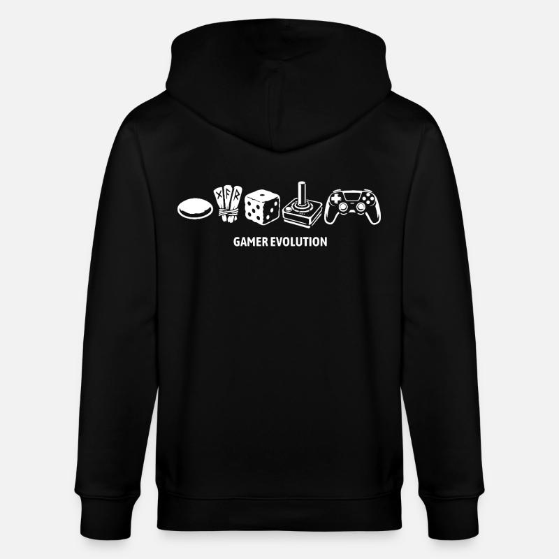 Évolution des contrôleurs | Joueurs - Veste à capuche bio CULTIVATOR Stanley/Stella Unisexe - noir