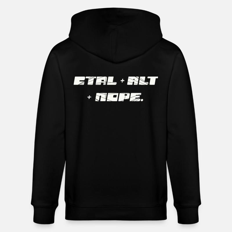 CTRL ALT : Non - Veste à capuche bio CULTIVATOR Stanley/Stella Unisexe - noir