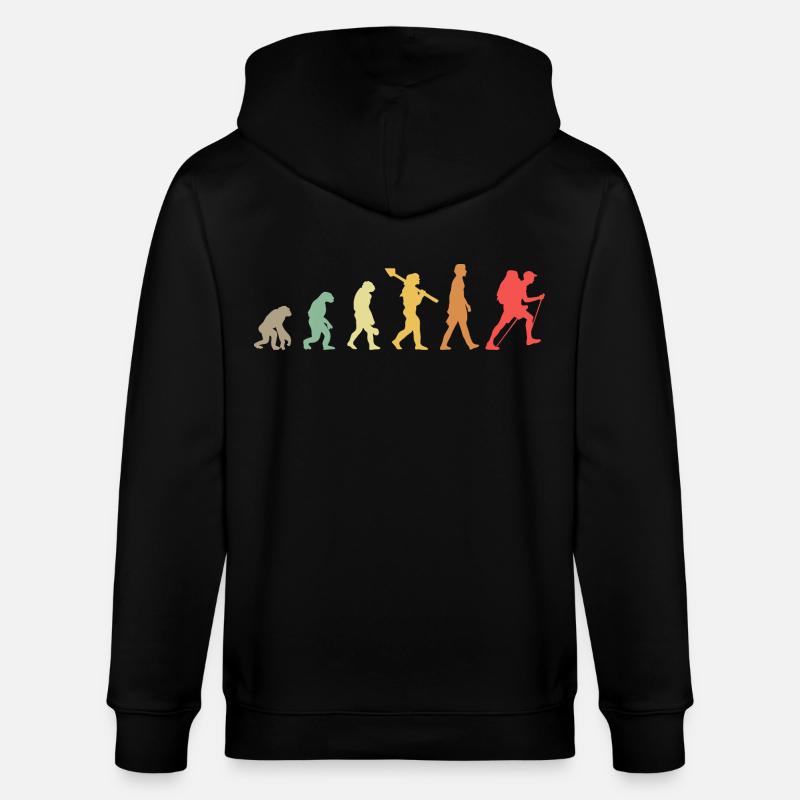 Évolution Randonnée Wander - Veste à capuche bio CULTIVATOR Stanley/Stella Unisexe - noir