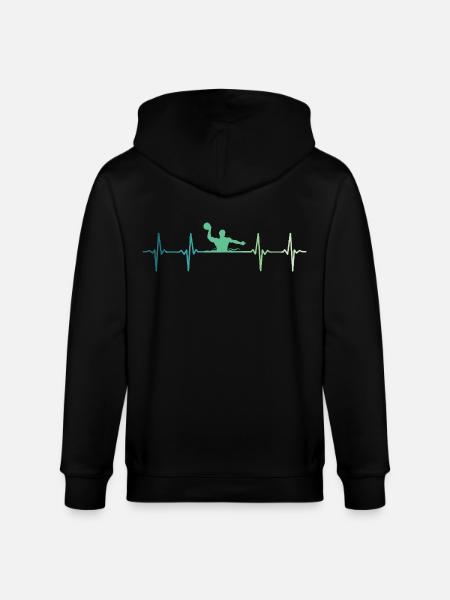 Water polo Heartbeat Water polo - Stanley/Stella CULTIVATOR Unisex Organic Hooded Jacket - black