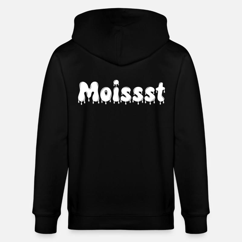 Texte humide et dégoulinant - Veste à capuche bio CULTIVATOR Stanley/Stella Unisexe - noir