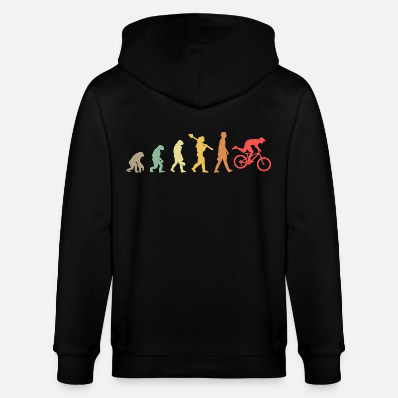 Vélo de VTT Evolution - Veste à capuche bio CULTIVATOR Stanley/Stella Unisexe - noir