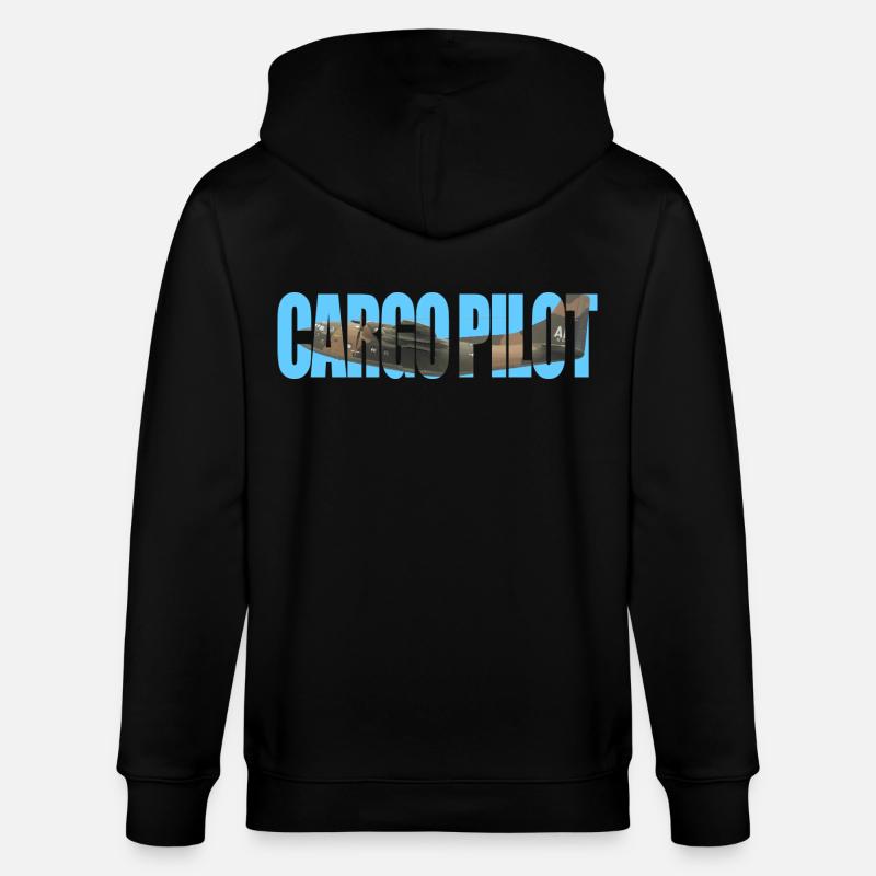 Cargo pilot C-123 - Stanley/Stella Unisex Bio-Kapuzenjacke CULTIVATOR  - Schwarz
