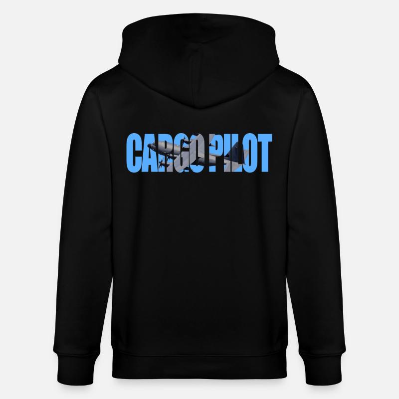 Cargo Pilot C-130 - Stanley/Stella Unisex Bio-Kapuzenjacke CULTIVATOR - Schwarz