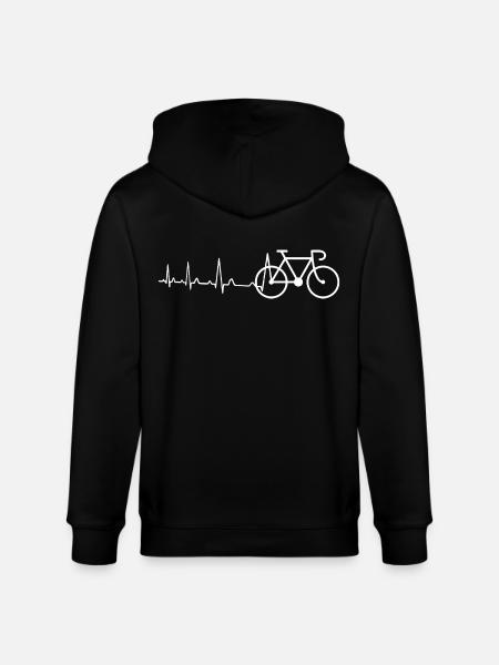 Vélo de route Heartbeat - Veste à capuche bio CULTIVATOR Stanley/Stella Unisexe - noir