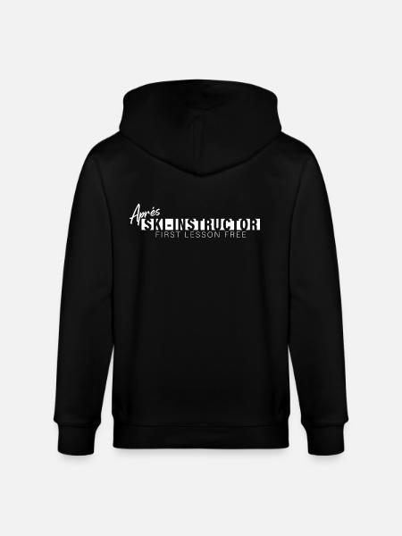 Après Ski Instructor – Motif - Stanley/Stella CULTIVATOR Unisex Organic Hooded Jacket - black