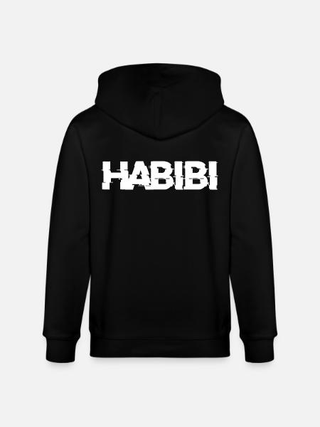 Habibi lettering - Stanley/Stella CULTIVATOR Unisex Organic Hooded Jacket - black