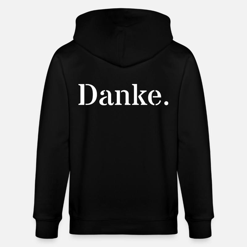 Danke - Stanley/Stella Unisex Bio-Kapuzenjacke CULTIVATOR  - Schwarz