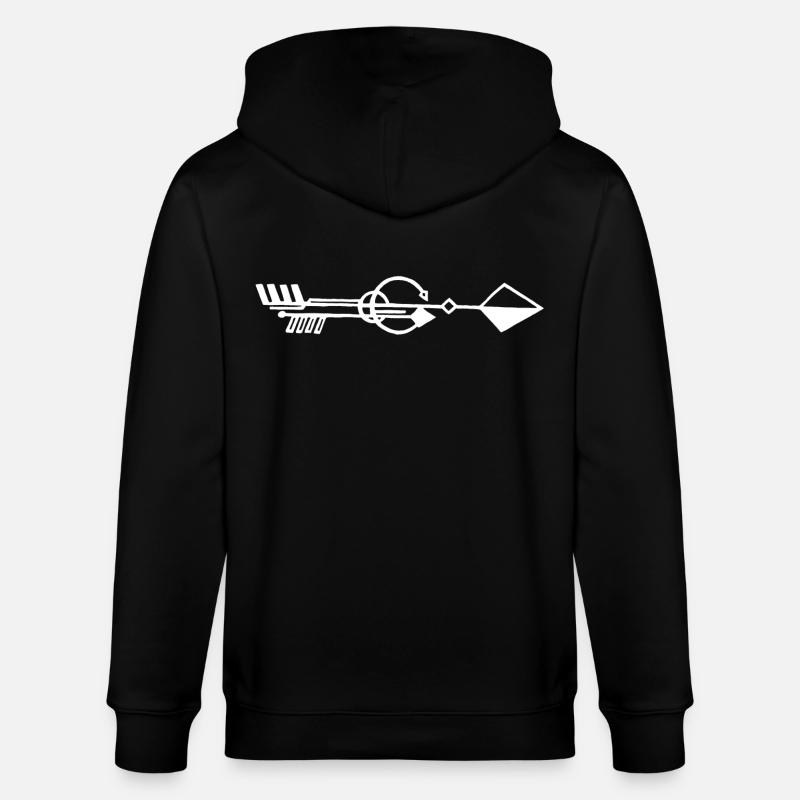 Flèche blanche étrange - Veste à capuche bio CULTIVATOR Stanley/Stella Unisexe - noir