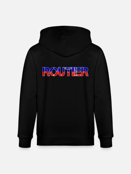 Routier Bleu Blanc Rouge - Veste à capuche bio CULTIVATOR Stanley/Stella Unisexe - noir