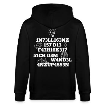 Intelligenz - Stanley/Stella Unisex Bio-Kapuzenjacke CULTIVATOR  - Schwarz - Hinten - Anna (173cm)