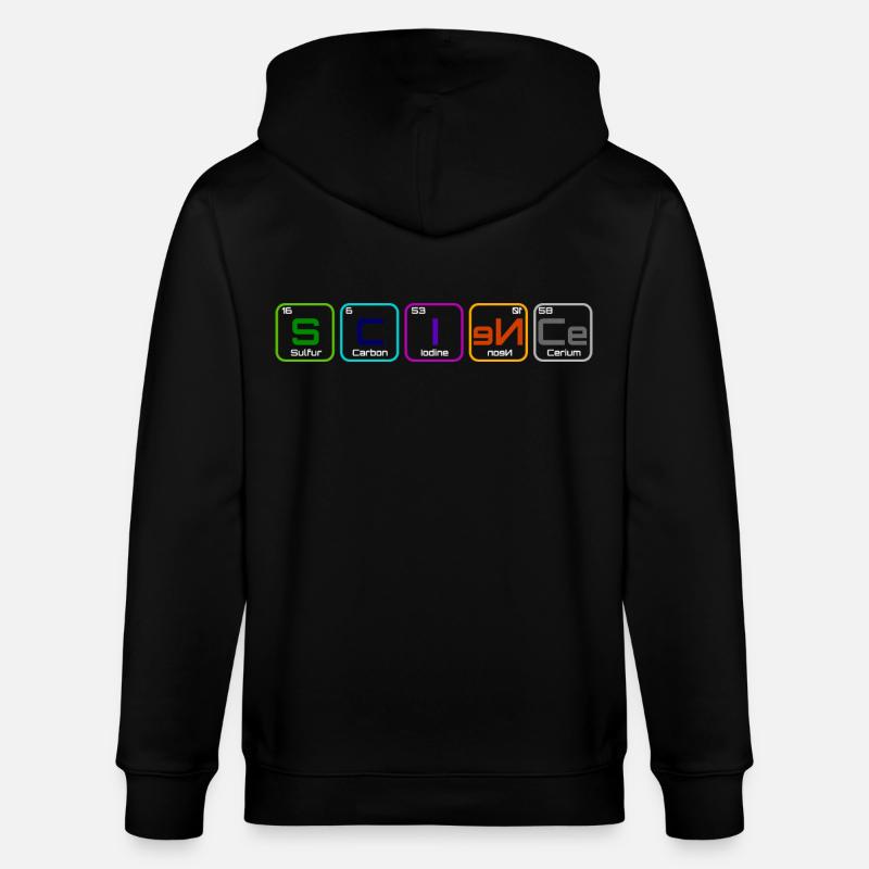 "Science" avec les élements - Veste à capuche bio CULTIVATOR Stanley/Stella Unisexe - noir