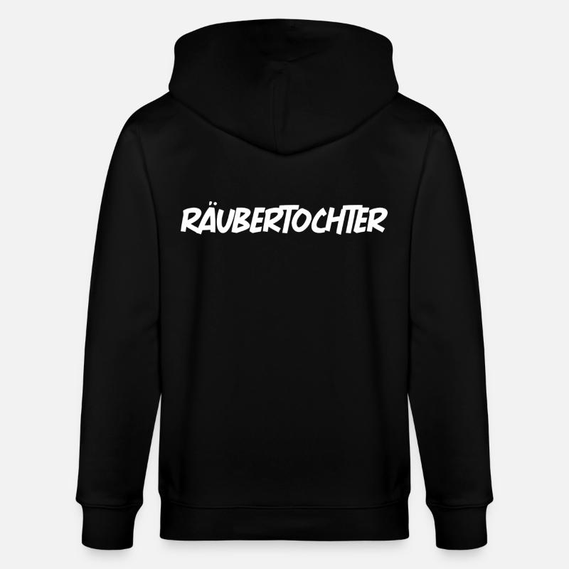 Räubertochter - Stanley/Stella Unisex Bio-Kapuzenjacke CULTIVATOR  - Schwarz