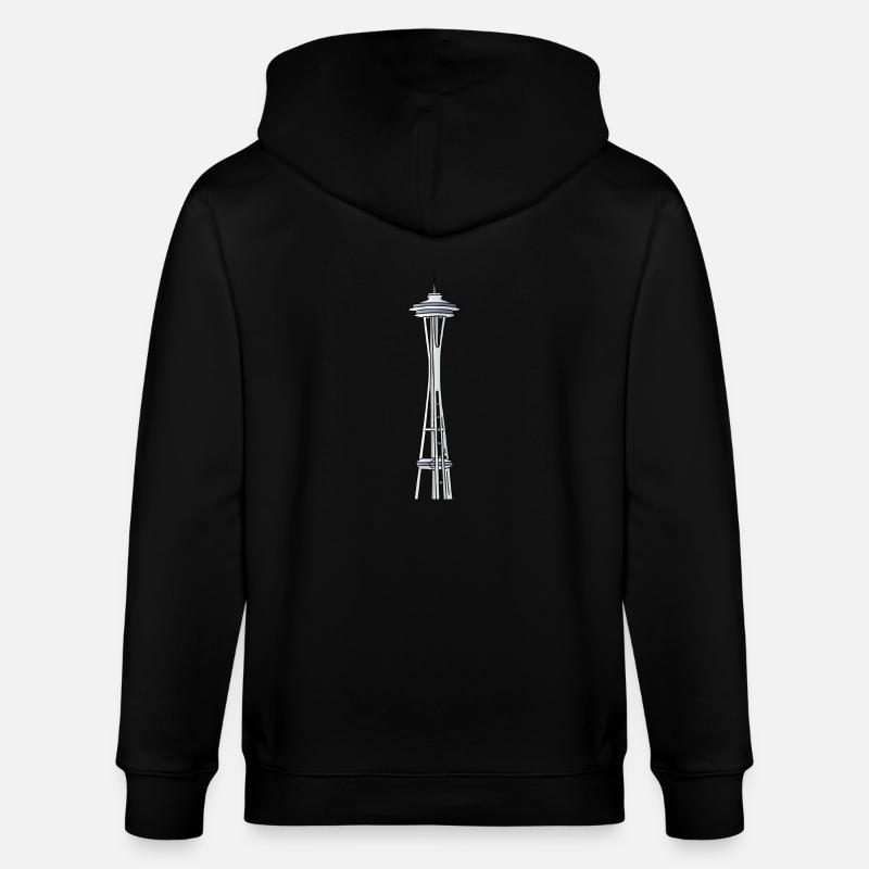 „Space Needle" à Seattle - Veste à capuche bio CULTIVATOR Stanley/Stella Unisexe - noir
