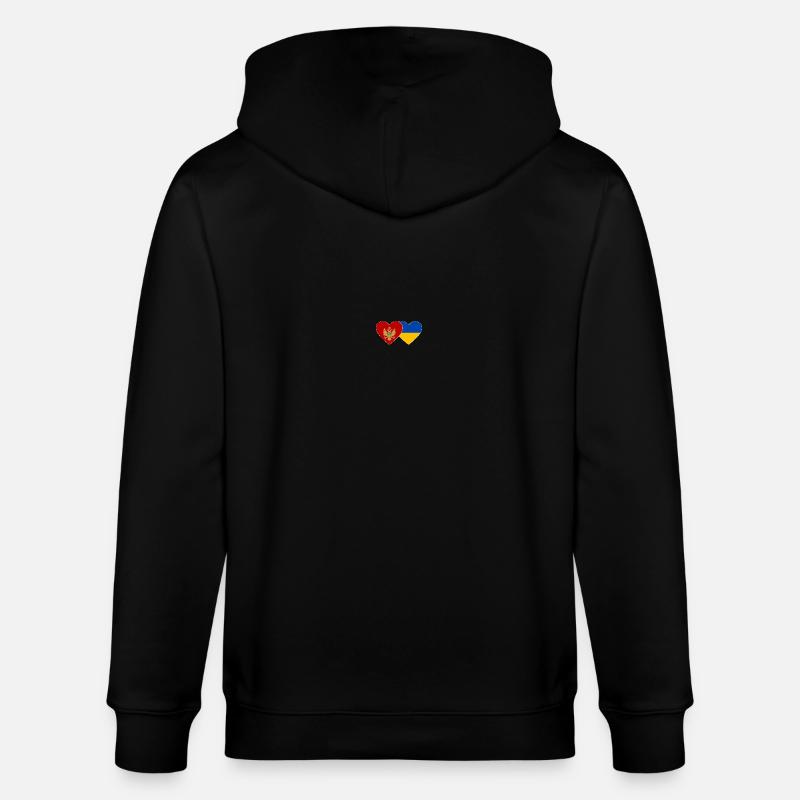 Monténégro Drapeau de l’Ukraine - Veste à capuche bio CULTIVATOR Stanley/Stella Unisexe - noir