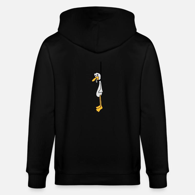 Hanged Duck - Stanley/Stella Unisex Bio-Kapuzenjacke CULTIVATOR  - Schwarz
