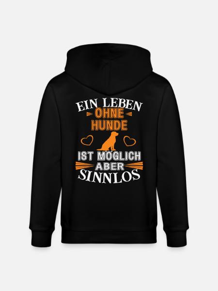 Une vie sans chiens - Veste à capuche bio CULTIVATOR Stanley/Stella Unisexe - noir