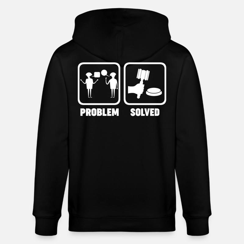 Auctioneer Job Problem Solve - Stanley/Stella CULTIVATOR  Unisex Organic Hooded Jacket - black