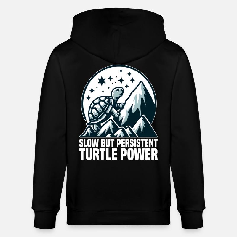 LANGSAME, ABER AUSDAUERNDE TURTLE-POWER - Stanley/Stella Unisex Bio-Kapuzenjacke CULTIVATOR  - Schwarz