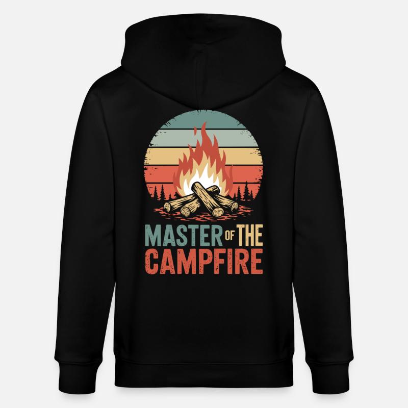 Maître du feu de camp - Veste à capuche bio CULTIVATOR Stanley/Stella Unisexe - noir