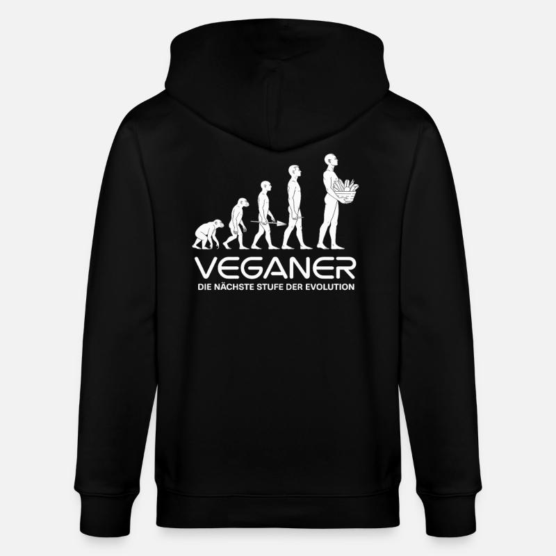 Veganer Evolution - Stanley/Stella Unisex Bio-Kapuzenjacke CULTIVATOR - Schwarz