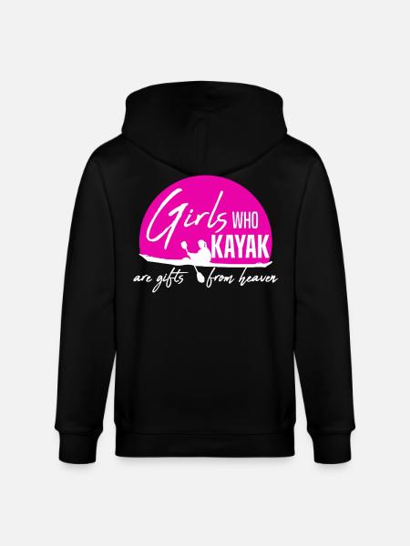 Girls Who Kayaking - Stanley/Stella CULTIVATOR Unisex Organic Hooded Jacket - black