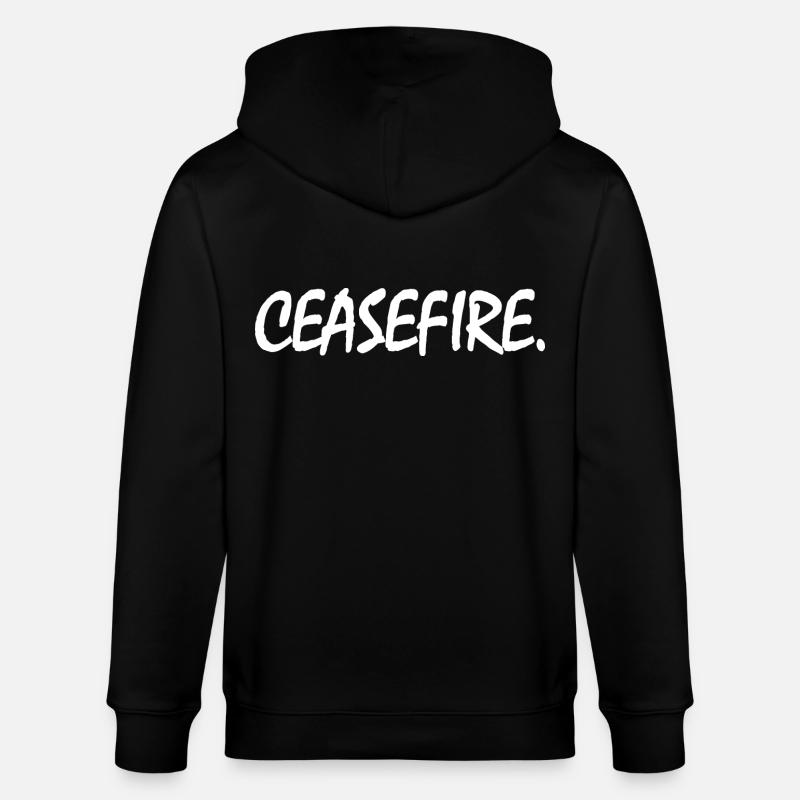 Ceasefire - Veste à capuche bio CULTIVATOR Stanley/Stella Unisexe - noir