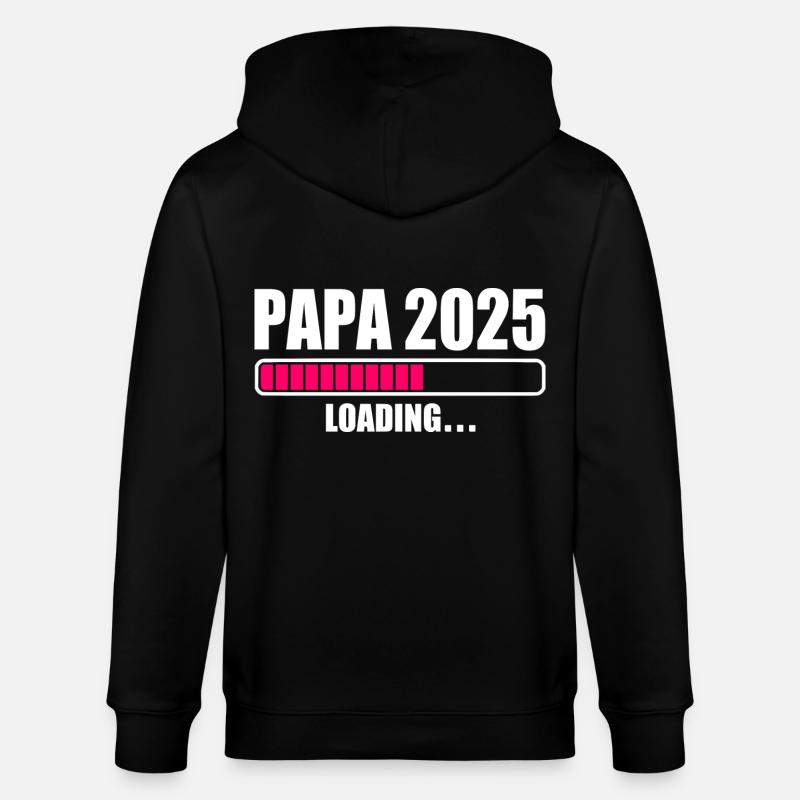 Papa 2025 - Stanley/Stella Unisex Bio-Kapuzenjacke CULTIVATOR  - Schwarz