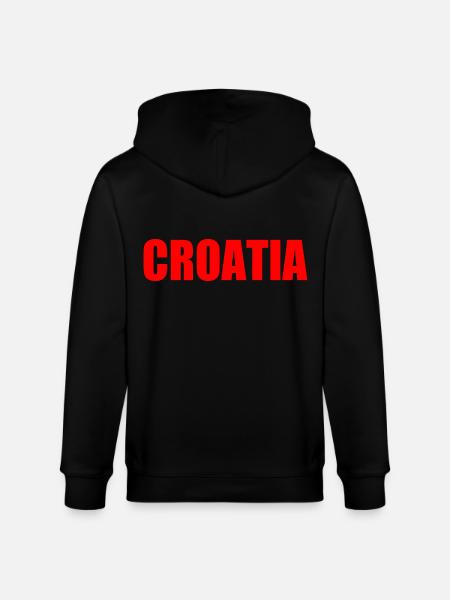 Kroatien - Stanley/Stella Unisex Bio-Kapuzenjacke CULTIVATOR  - Schwarz