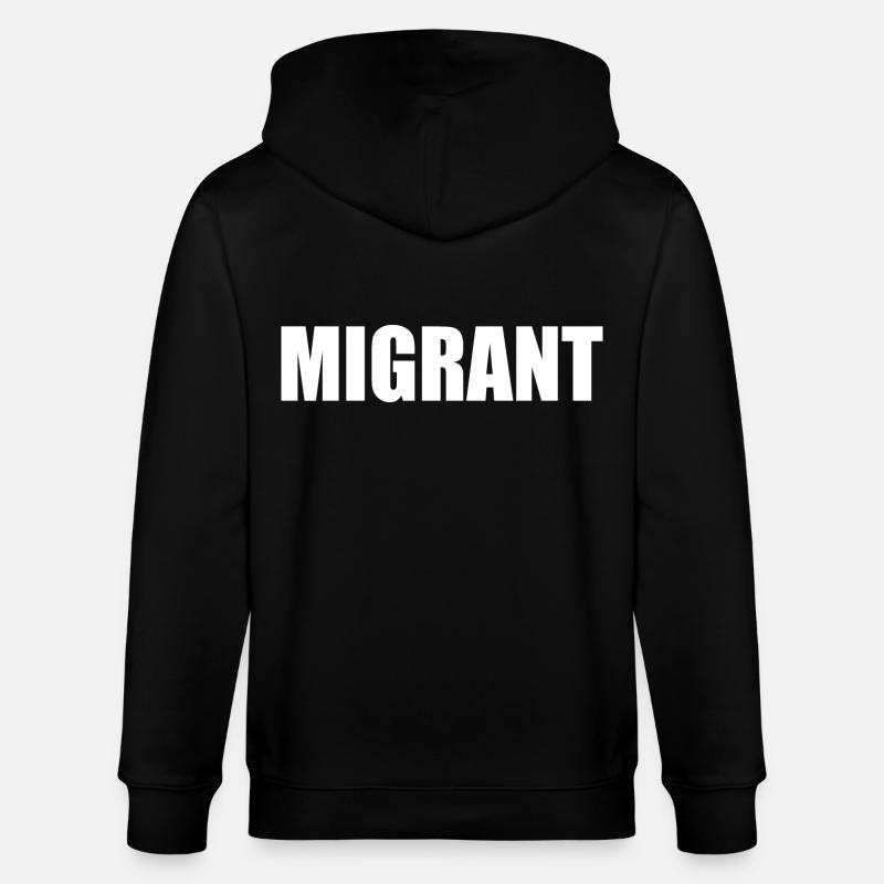 Migrant - Veste à capuche bio CULTIVATOR Stanley/Stella Unisexe - noir