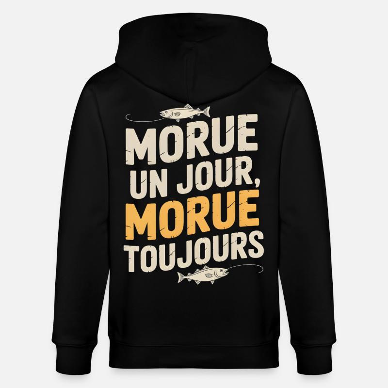 Once cod Cod - Stanley/Stella CULTIVATOR  Unisex Organic Hooded Jacket - black