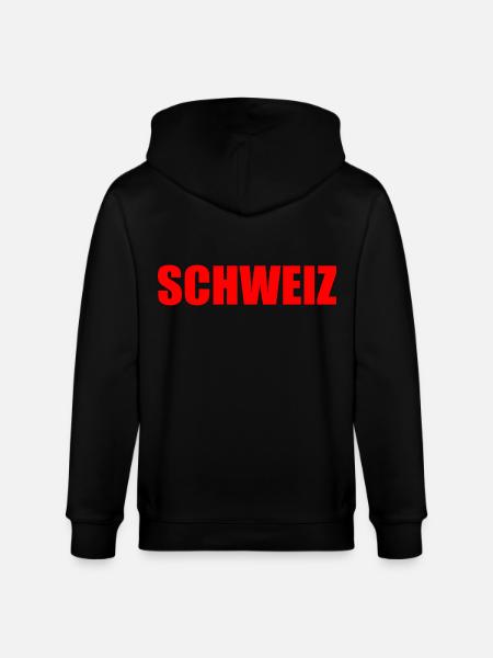 Schweiz - Stanley/Stella Unisex Bio-Kapuzenjacke CULTIVATOR - Schwarz