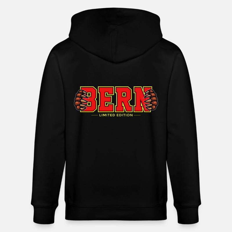 Bern - Stanley/Stella Unisex Bio-Kapuzenjacke CULTIVATOR  - Schwarz