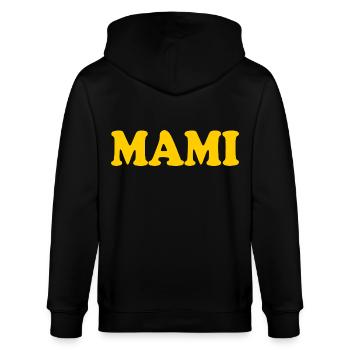 Mami - Stanley/Stella Unisex Bio-Kapuzenjacke CULTIVATOR  - Schwarz - Hinten - Anna (173cm)