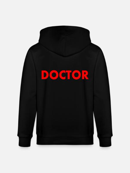 Doctor - Stanley/Stella CULTIVATOR  Unisex Organic Hooded Jacket - black