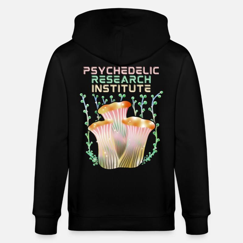 Champignons Psychédéliques, Psychédélique, Dicton - Veste à capuche bio CULTIVATOR Stanley/Stella Unisexe - noir