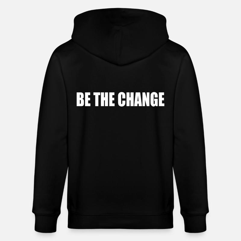 be the change - Stanley/Stella Unisex Bio-Kapuzenjacke CULTIVATOR  - Schwarz