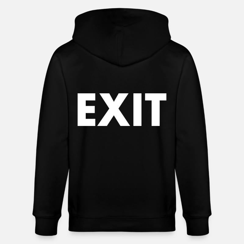 Exit - Stanley/Stella CULTIVATOR  Unisex Organic Hooded Jacket - black