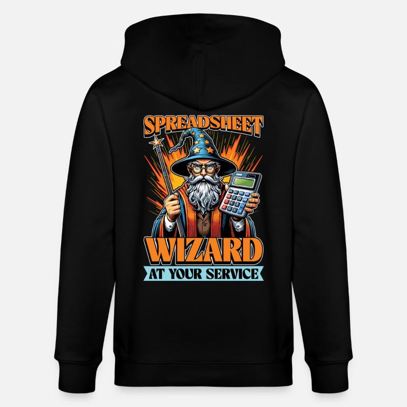 Comptabilité Tableur Assistant Comptable Vérificateur - Veste à capuche bio CULTIVATOR Stanley/Stella Unisexe - noir