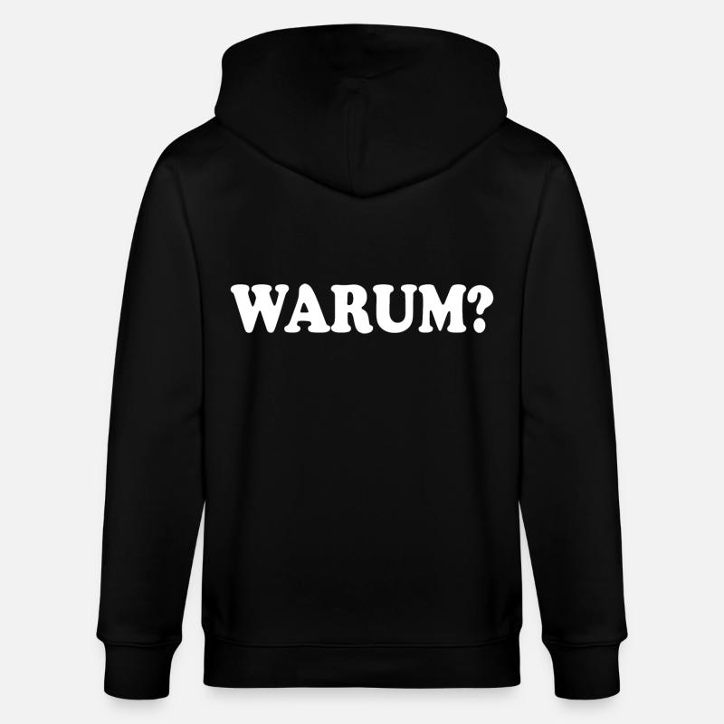 Warum - Stanley/Stella Unisex Bio-Kapuzenjacke CULTIVATOR  - Schwarz