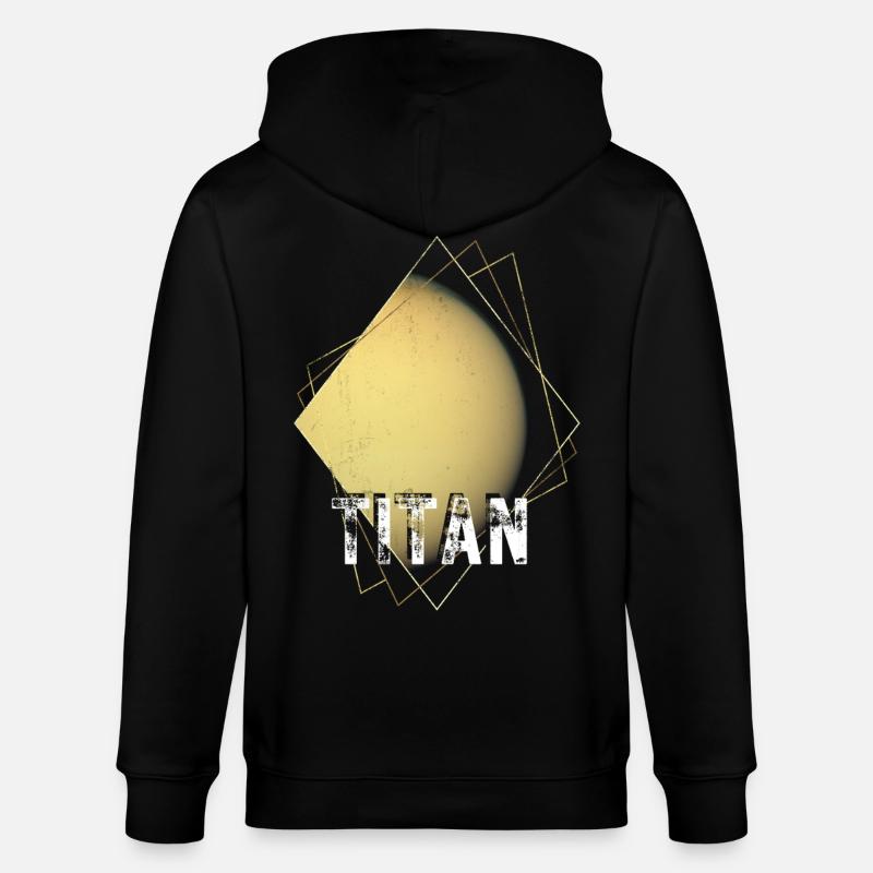Titan Saturne Lune - Veste à capuche bio CULTIVATOR Stanley/Stella Unisexe - noir